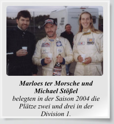 Marloes ter Morsche und Michael Stößel belegten in der Saison 2004 die Plätze zwei und drei in der Division 1.